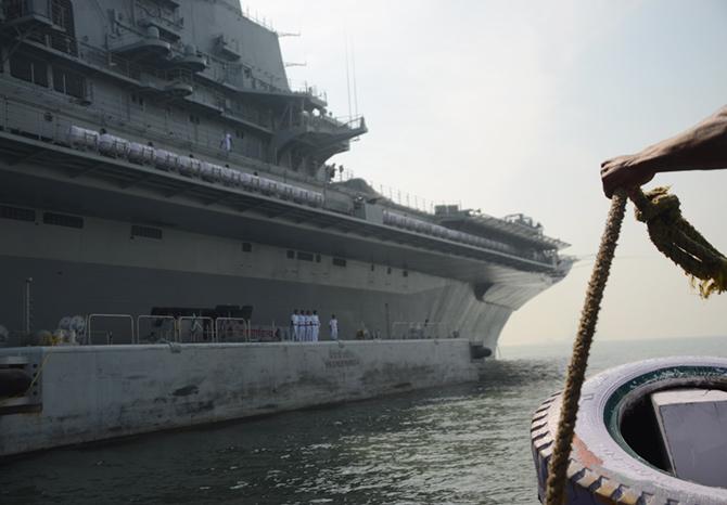 Onboard INS Vikramaditya