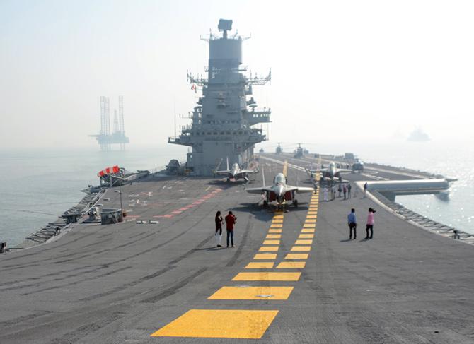 Onboard INS Vikramaditya