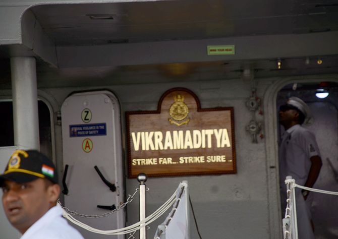 Onboard INS Vikramaditya