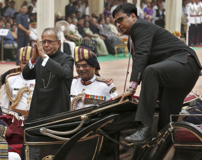 President Pranab Mukherjee at Rashtrapati Bhavan