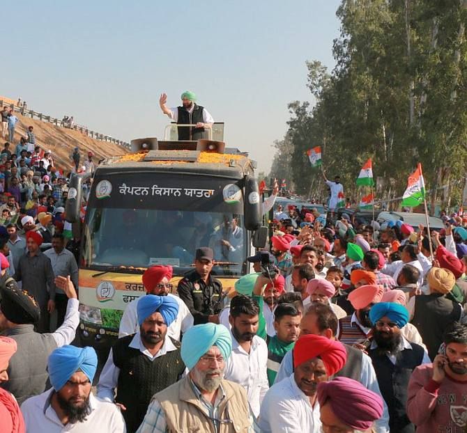 Glimpses from roadshow at Sangrur. The mood of the people is clear