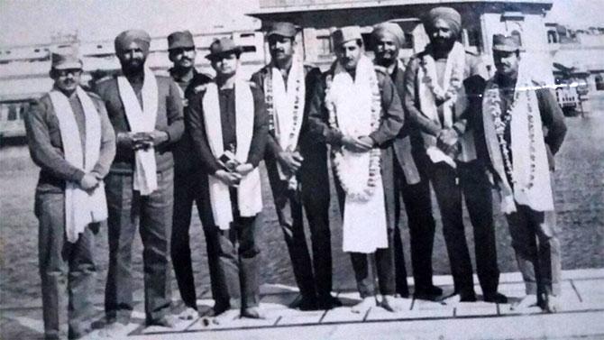 Officers of the 163 Field Regiment at Golden Temple