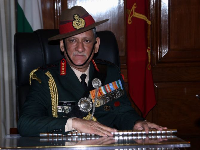 General Bipin Rawat, the new army chief.