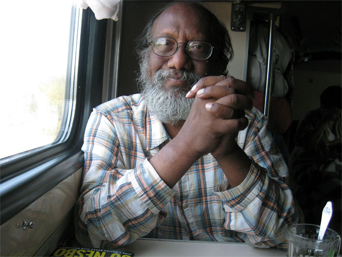 Arthur J Pais on a train to Siberia