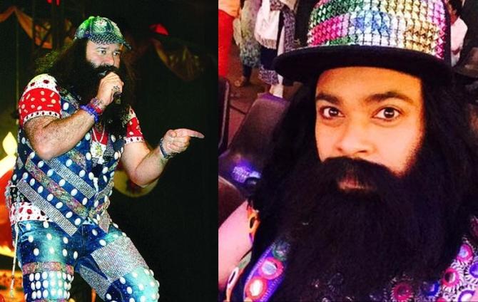 Baba Ram Rahim and Kiku Sharda