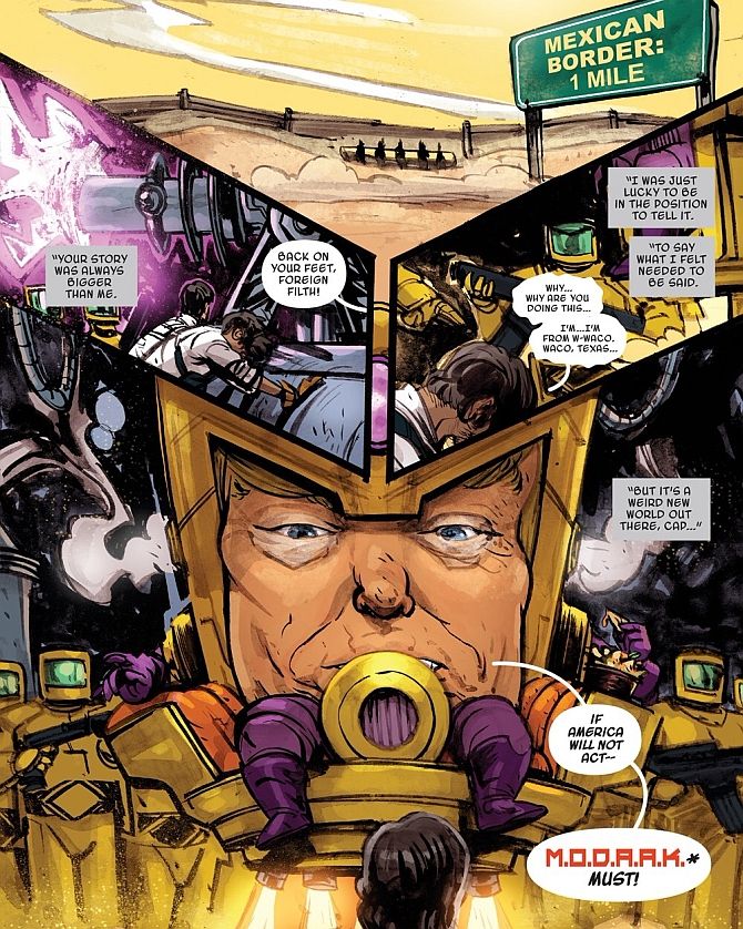 Marvel Comics turned Donald Trump into a comic book character in a Spider-Man spin-off. Kind courtesy: Marvel Comics