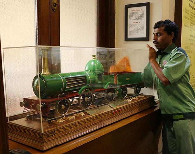 A railway exhibit