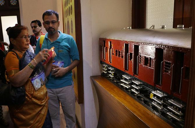 Visitors at the CST museum