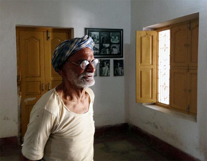 Naresh Prasad Singh at the entrance to the museum