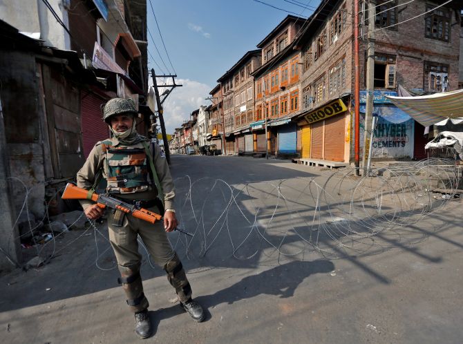 Curfew in Srinagar year after Article 370 scrapped