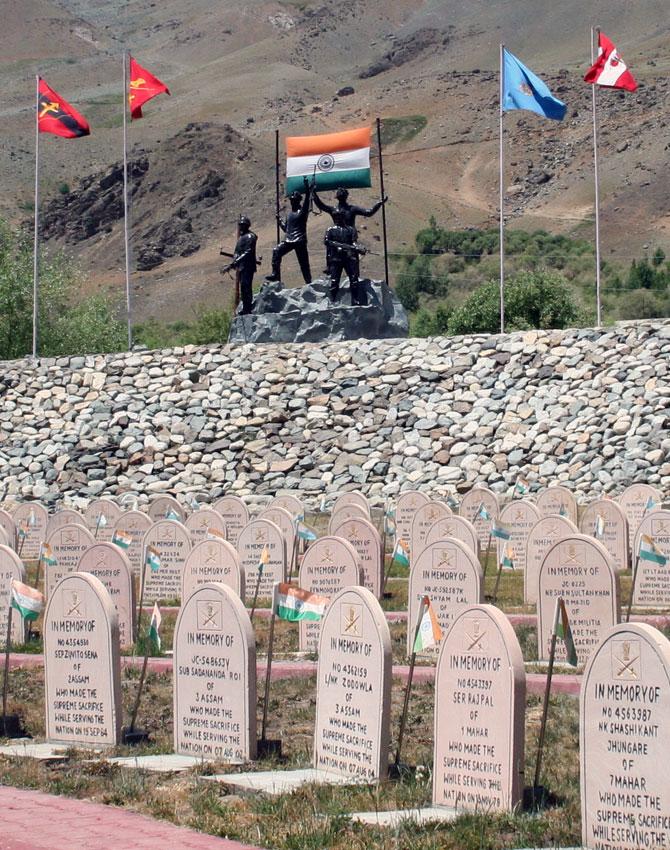 Kargil War Memorial in Drass at the foothill of Tololing