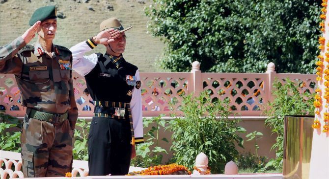 Lt Gen D S Hooda at Kargil War Memorial
