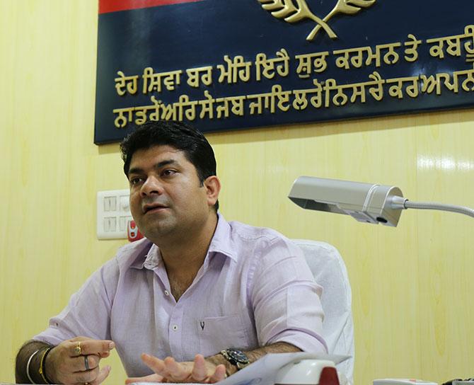 Swapan Sharma, the Senior Superintendent of Police, Bhatinda