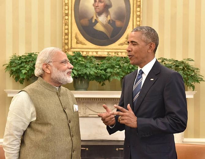 Barack Obama and Narendra Modi