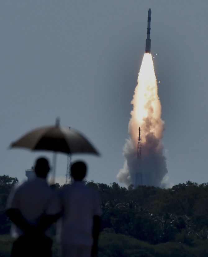 An ISRO satellite is launched