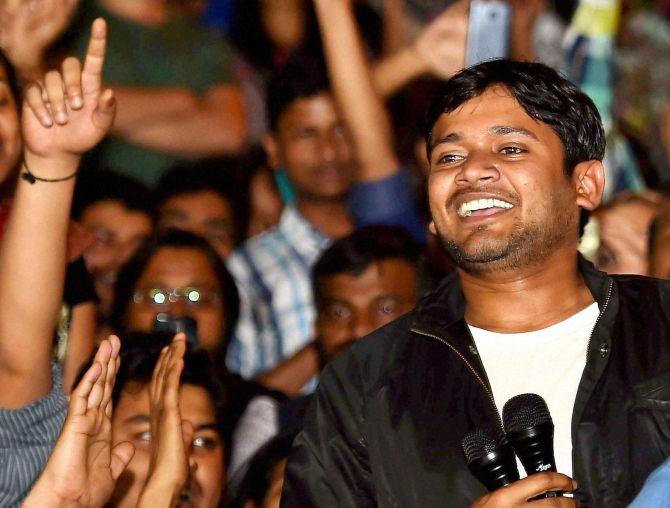 Kanhaiya Kumar after his release