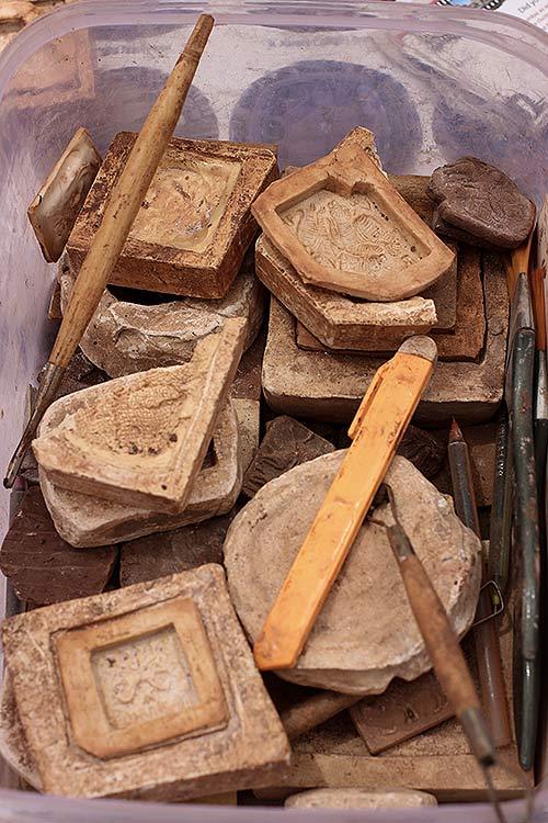 Tools used to make moulds.