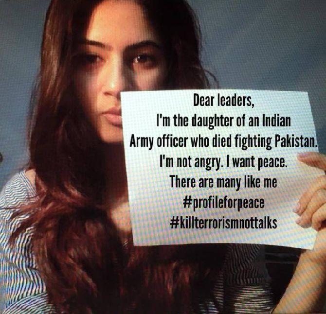 GurMehar Kaur in the video