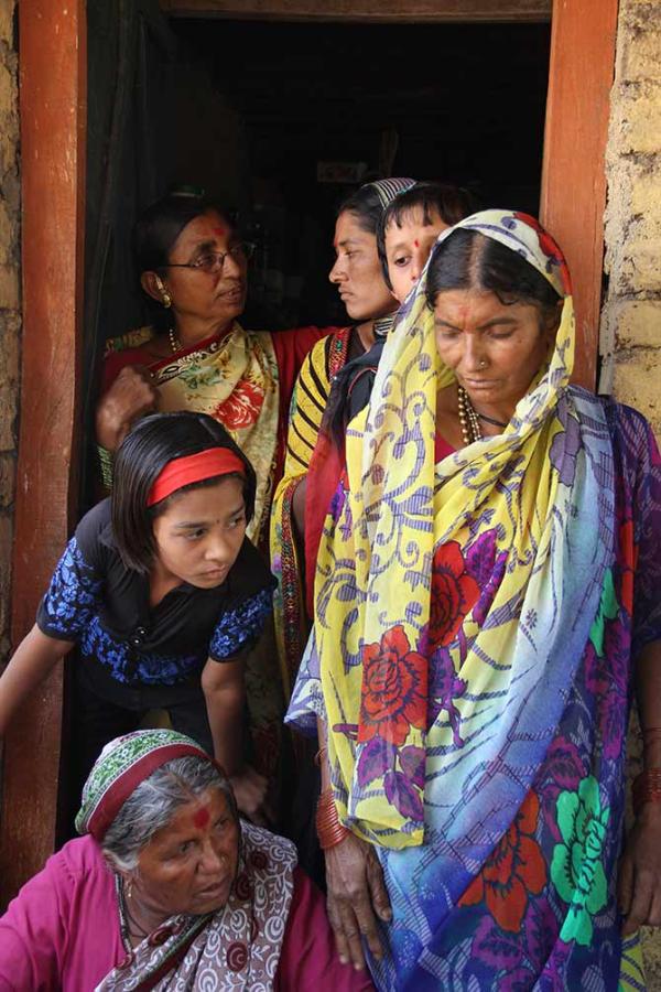 IMAGE: In a close-knit rural Indian society neighbours and relatives play an important role as support systems in times of such personal crisis.