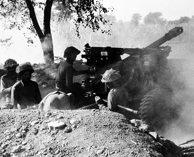 Indian troops during the 1971 War