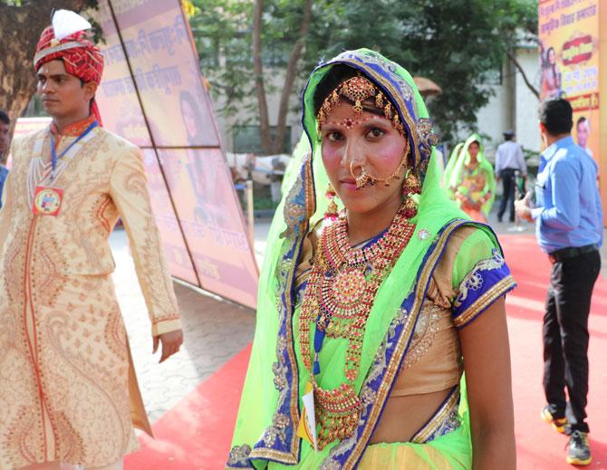 A bride at the wedding