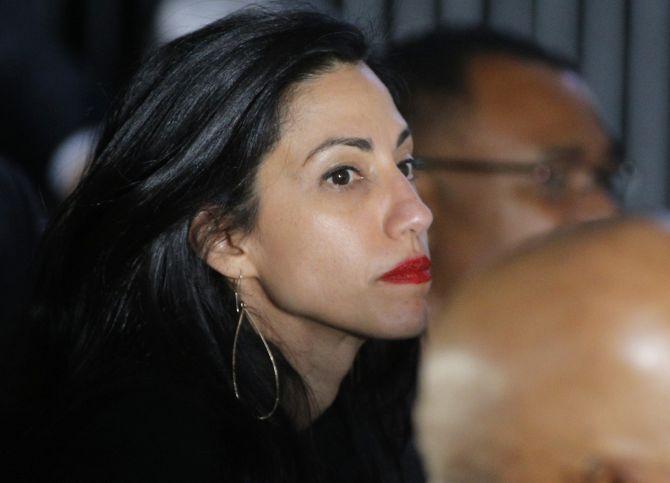 Huma at a Clinton campaign rally in Charlotte, North Carolina, July 5, 2016. Photograph: Brian Snyder/Reuters