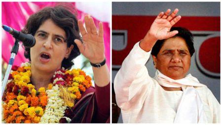 Priyanka Gandhi and Mayawati