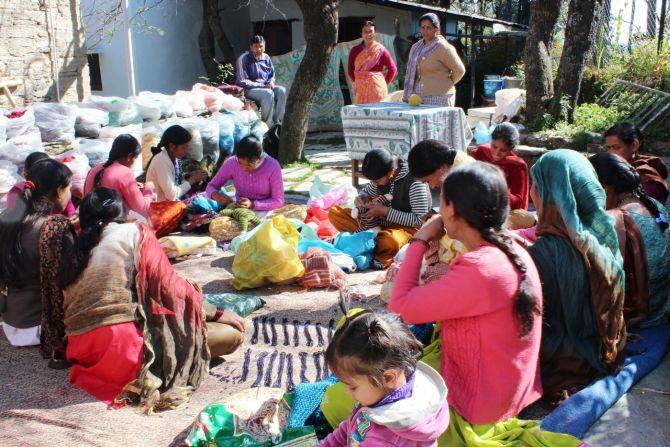 A women's self-help group in Uttaranchal