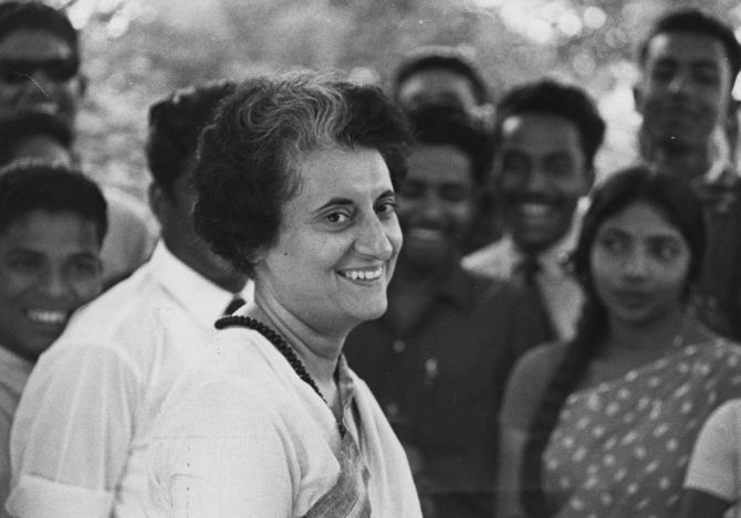 Indira Gandhi. Photograph: Express Newspapers/Getty Images