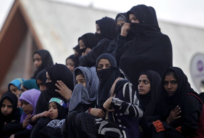 Muslim women. Photograph: Danish Ismail/Reuters