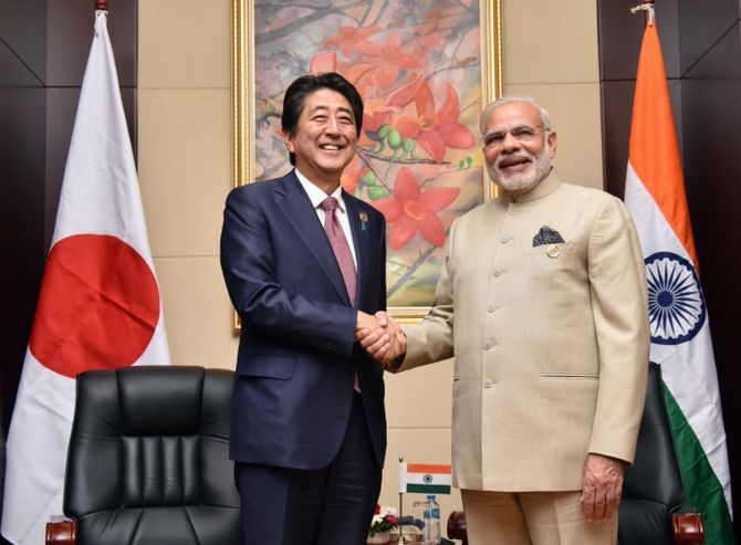 September 2017: Modi and Abe will take part in an 8 km-long roadshow in Ahmedabad on September 13. The road show will begin at Ahmedabad airport and end at Mahatma Gandhi's Sabarmati Ashram.