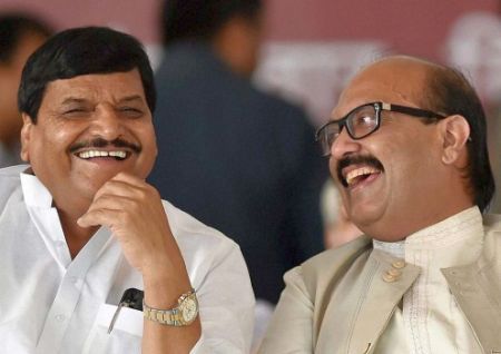 Akhilesh Yadav's supporters blame Shivpal Yadav and Amar Singh for the Samajwadi Party's current troubles.