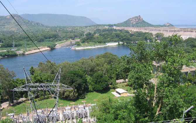 The Mettur dam on the Cauvery river