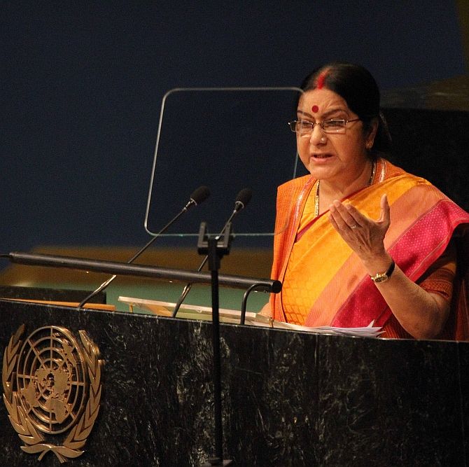 Sushma Swaraj at United Nations