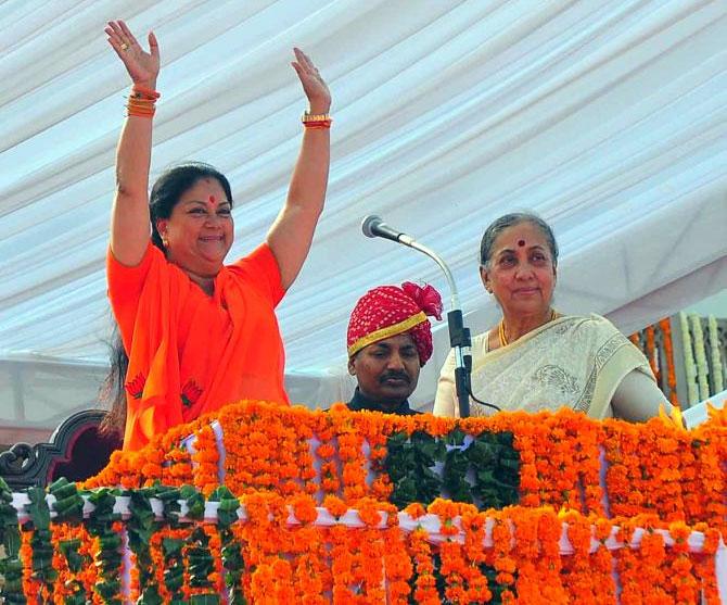 Rajasthan Chief Minister Vasundhara Raje