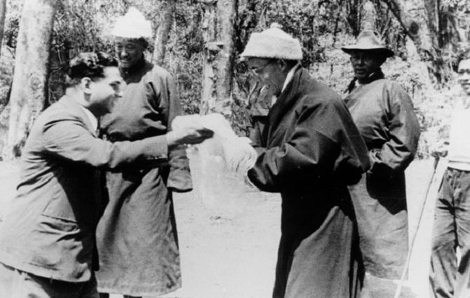 Dalai Lama and PN Menon 