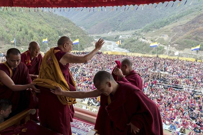 Dalai Lama in Dirang