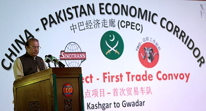  Pakistan Prime Minister Nawaz Sharif at the inauguration of the China Pakistan Economic Corridor port in Gwadar, Pakistan, November 13, 2016. Photograph: Caren Firouz