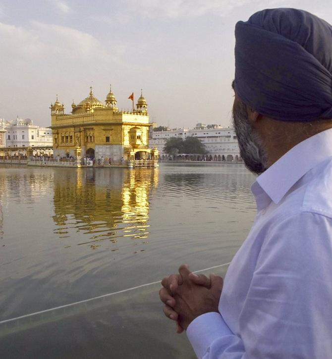 Harjit Sajjan at Golden Temple