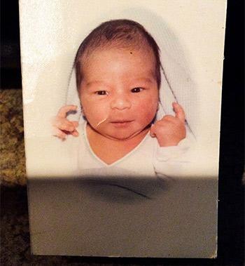 Raja Chari, future NASA astronaut as a baby