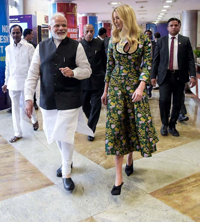 Ivanka Trump and Modi