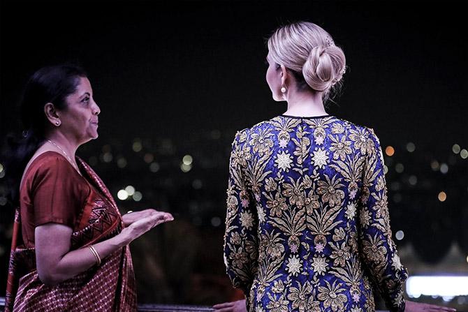 Ivanka Trump at the Faluknama Palace