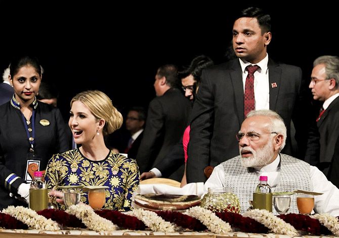 Ivanka Trump and Modi
