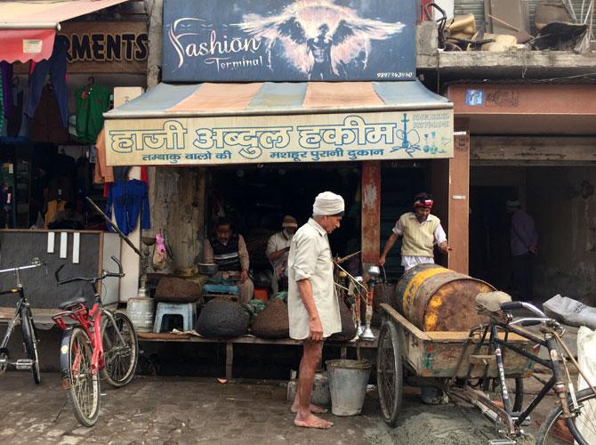 A busy street in Muzaffarnagar