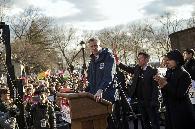 Nisha and De blasio