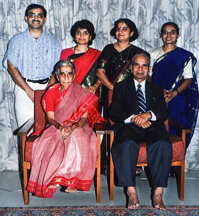 The Kukarni family: Sudha Murthy with her siblings