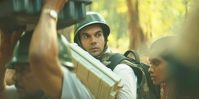 Rajkummar Rao and Anjali Patil in Amit Masurkar's Newton