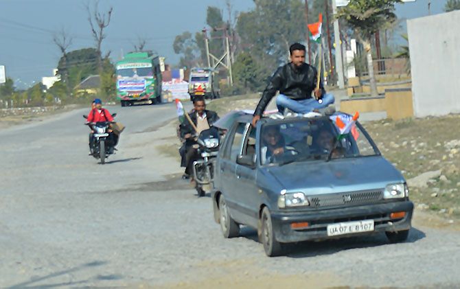 Election campaigning in Uttarakhand