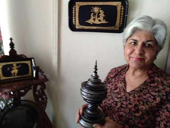 Monica Sindhwani in her Dehradun home