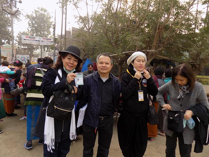 Tibetan devotees in Bodhgaya for the Kalachakra Puja